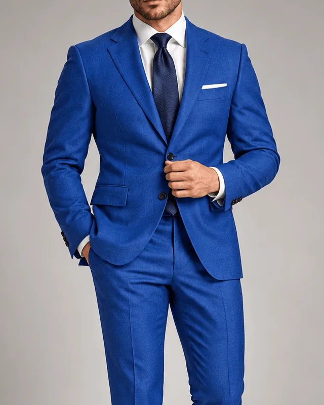 Vista adicional 1 de Terno azul rey Barrington