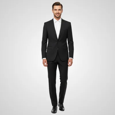 Terno negro slim fit para hombre